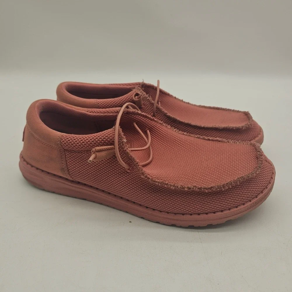 Hey Dude Wally Funk Mono Mens Size 10 Coral